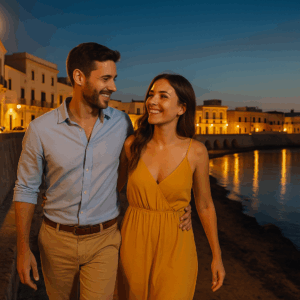 Coppia innamorata a Gallipoli scopre il salento partendo da corte crudili.