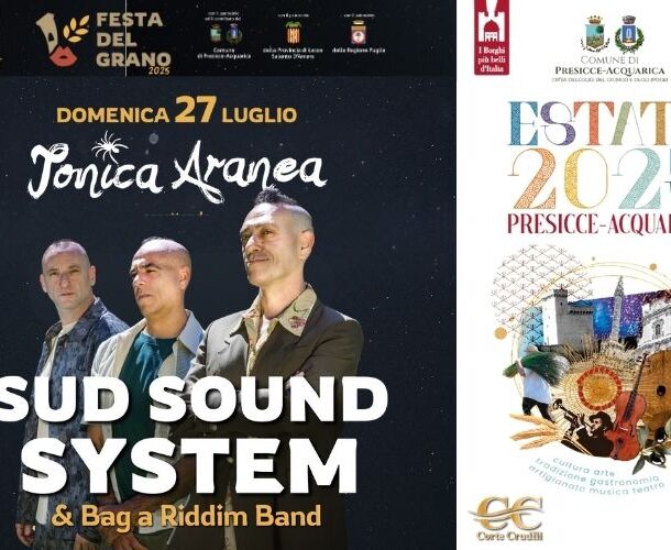 Festa del Grano 2025, gran finale con Sud Sound System e Jonica Aranea: la notte che Presicce-Acquarica non dimentica