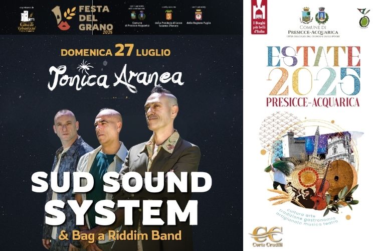 Festa del Grano 2025, gran finale con Sud Sound System e Jonica Aranea: la notte che Presicce-Acquarica non dimentica